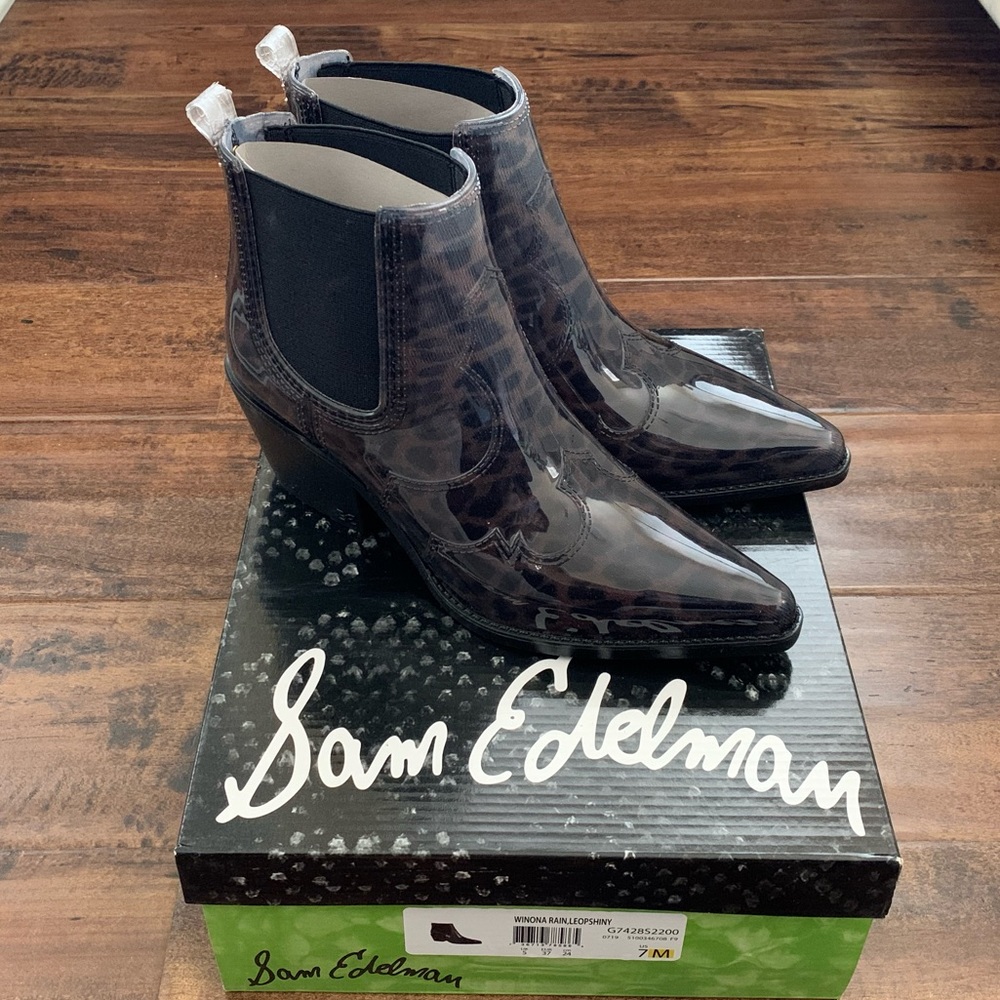Sam Edelman Winona Western Ankle Rain Boot, size 7‎